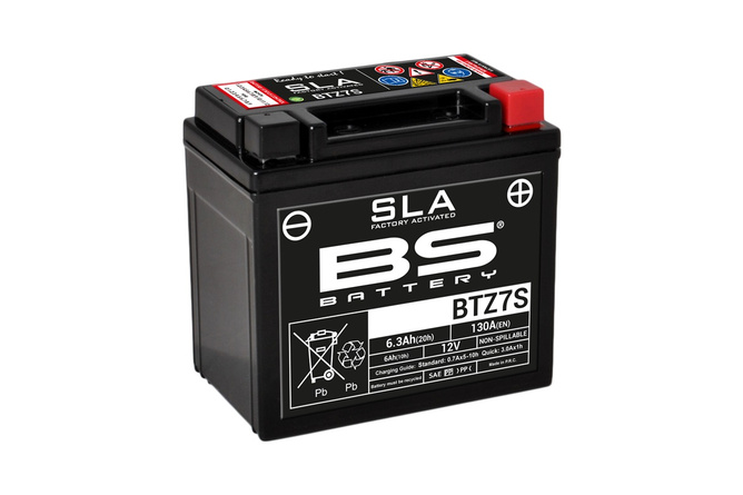 Gel Starterbatterie BS Battery 12 Volt 6 Ah SLA 115x70x105mm