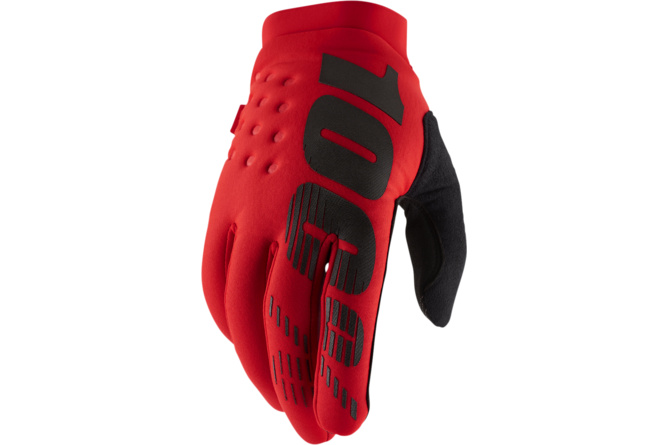 MX Gloves 100% Brisker red