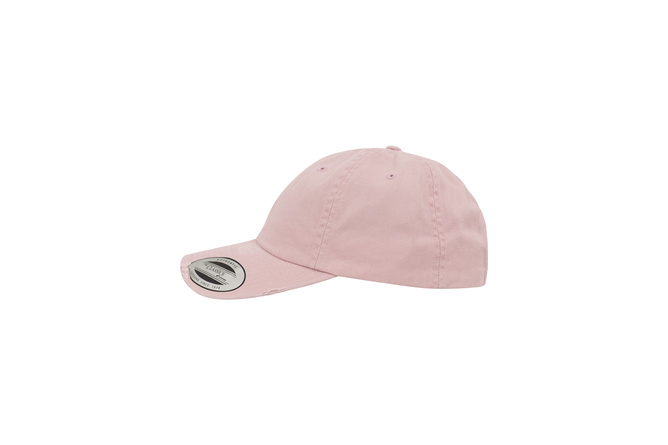 Baseball Cap Low Profile Destroyed Flexfit pink