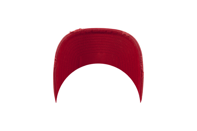 Baseball Cap Low Profile Destroyed Flexfit red