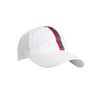 Dad Hat Stripe Flexfit white/fire red/green