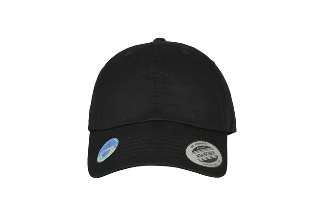 Dad Hat Ecowash Flexfit black | MAXISCOOT | Snapback Caps