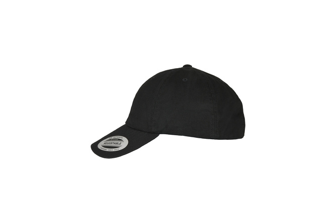 Baseball Cap Dad Hat Ecowash Flexfit schwarz