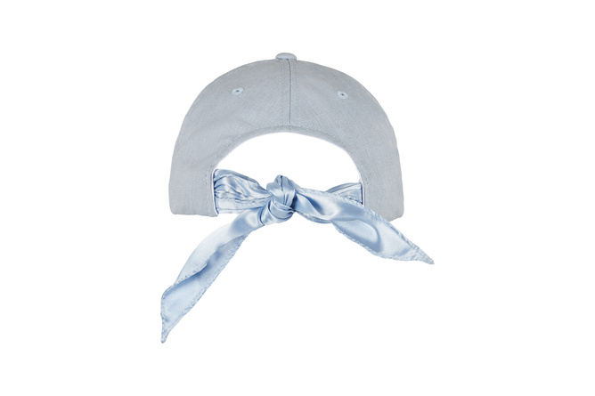 Casquette baseball Satin Bow Flexfit bleu clair