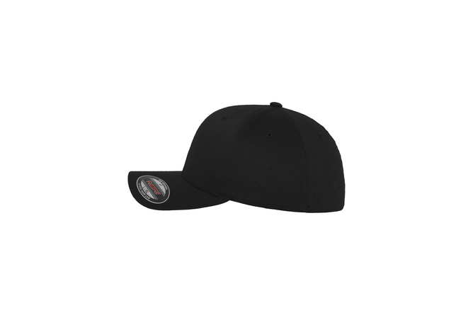 Baseball Cap Wooly Combed Flexfit black/black