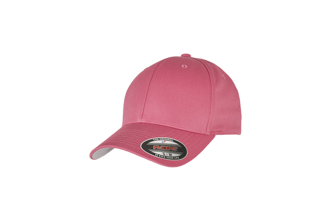 Baseball Cap Wooly Combed Flexfit dark pink