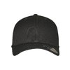 Baseball Cap Wooly Combed Flexfit Adjustable black/black