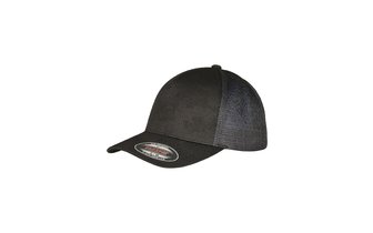 Baseball Cap Jaquard Camo Flexfit schwarz