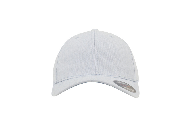Baseball Cap Pastel Melange Flexfit weißblau