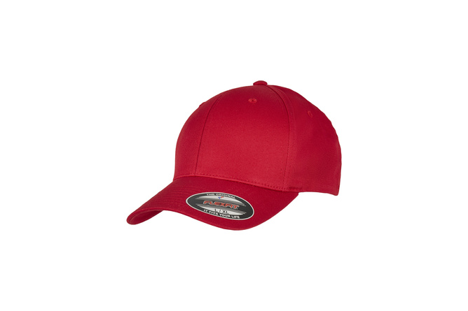 Baseball Cap Organic Cotton Flexfit red | MAXISCOOT
