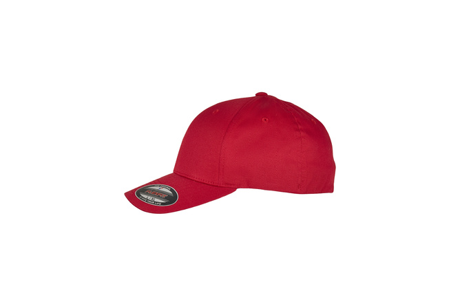 Baseball Cap Organic Cotton Flexfit red