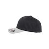 Baseball Cap Wooly Combed Flexfit 2-Tone black/silver