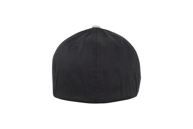 Baseball Cap Wooly Combed Flexfit 2-Tone schwarz/silber