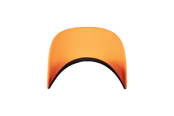 Casquette baseball 3-Tone Flexfit neon orange/blanc/olive