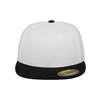 Snapback Cap Premium Fitted 210 Flexfit 2-Tone weiß/schwarz