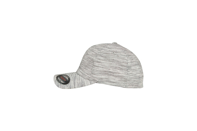 Baseball Cap Stripes Melange Flexfit schwarz/grau