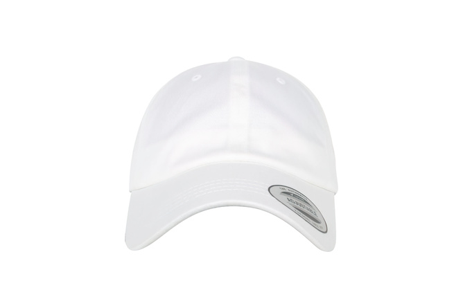 Baseball Cap Low Profile Organic Cotton Flexfit white