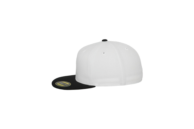 Cappellino snapback Premium Fitted 210 Flexfit 2-Tone bianco/nero