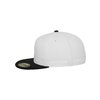 Gorra Snapback Premium Fitted 210 Flexfit 2 Tonos Blanco / Negro