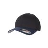 Baseball Cap Wooly Combed Flexfit 2-Tone schwarz/navy