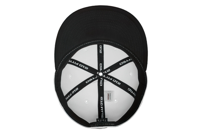 Cappellino snapback Premium Fitted 210 Flexfit 2-Tone bianco/nero