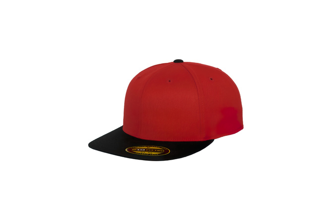 Snapback Cap Premium Fitted 210 Flexfit 2-Tone red/black
