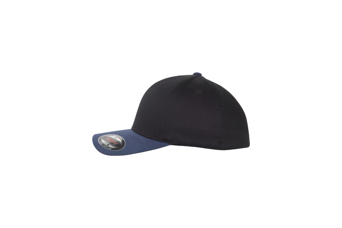 Baseball Cap Wooly Combed Flexfit 2-Tone schwarz/navy