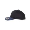 Baseball Cap Wooly Combed Flexfit 2-Tone black/navy