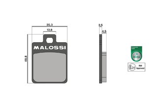Plaquettes de frein Malossi Sport Piaggio Zip / Vespa / MP3