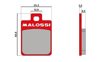 Plaquettes de frein Malossi MHR Piaggio Zip / Vespa / MP3