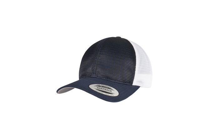 2-Tone navy/white 360° Cap | MAXISCOOT Baseball Flexfit Omnimesh