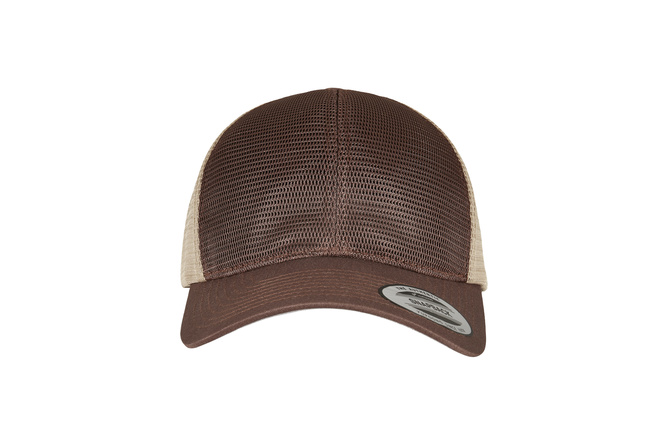 2-Tone MAXISCOOT Omnimesh Cap Flexfit Baseball brown/khaki 360° |