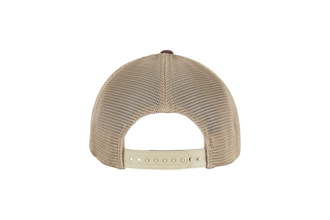 Cappellino 360° Omnimesh Flexfit 2-Tone bruno/khaki
