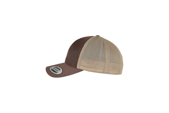 Cappellino 360° Omnimesh Flexfit 2-Tone bruno/khaki
