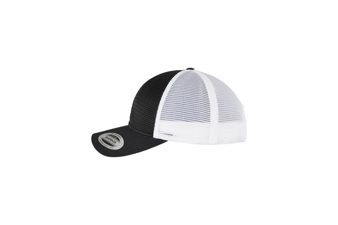 Baseball Cap 360° Omnimesh Flexfit 2-Tone black/white