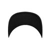 Casquette Snapback Brushed Cotton Twill Mid-Profile Flexfit noir