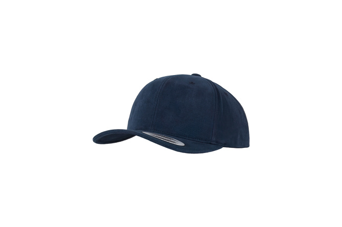 Snapback Cap Brushed Cotton Twill Mid-Profile Flexfit navy | MAXISCOOT