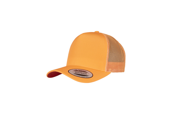 Cappellino trucker Neon Retro Flexfit neon arancione