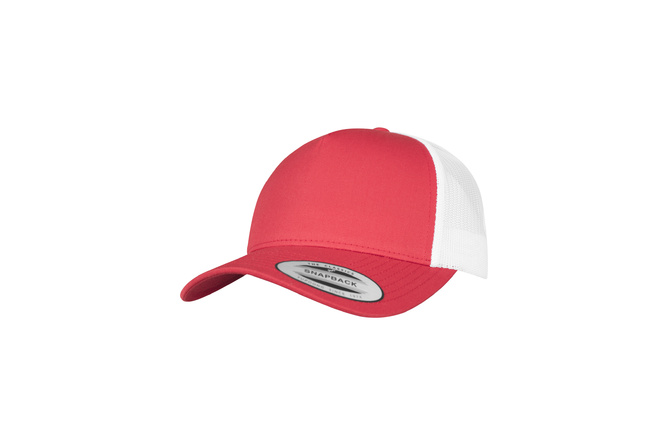 Trucker Cap 5-Panel Retro 2-Tone Flexfit red/white | MAXISCOOT