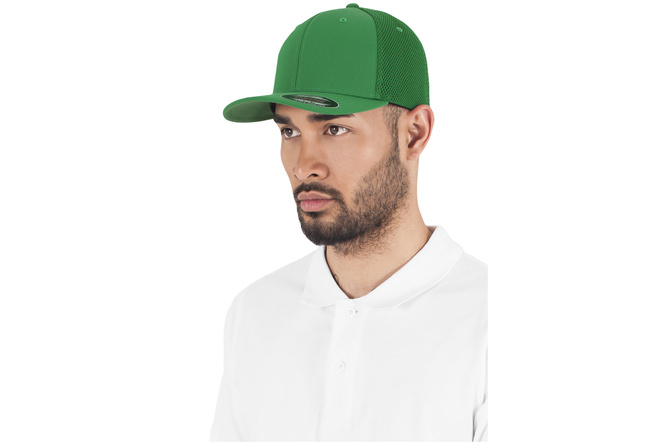 Gorra Camionero Tactel Mesh Flexfit Verde