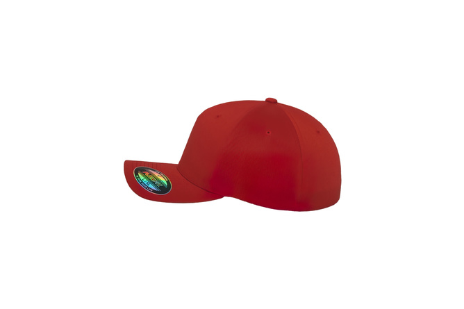 Baseball Cap 5 Panel Flexfit red