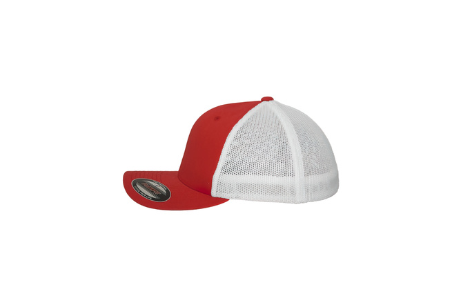 Trucker Cap Mesh 2-Tone Flexfit red/white