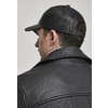 Trucker Cap Leather Flexfit schwarz/schwarz