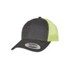 Cappellino trucker Retro Flexfit 2-Tone charcoal/ neon verde