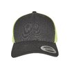 Cappellino trucker Retro Flexfit 2-Tone charcoal/ neon verde