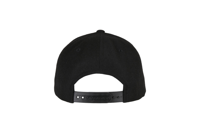 Snapback Cap Premium Curved Visor Flexfit schwarz