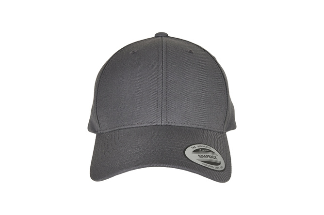 Snapback Cap Premium Curved Visor Flexfit dark grey