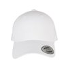 Snapback Cap Premium Curved Visor Flexfit white