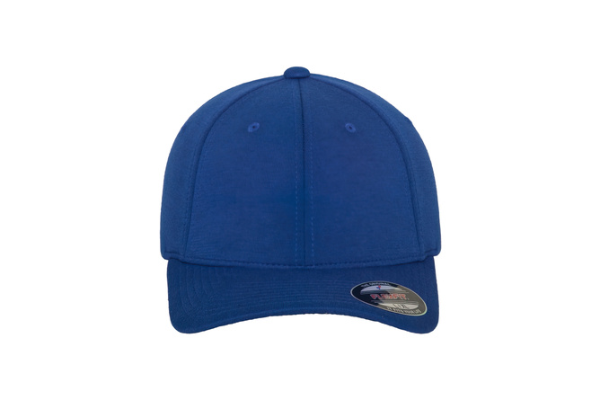 Casquette baseball Double Jersey Flexfit bleu