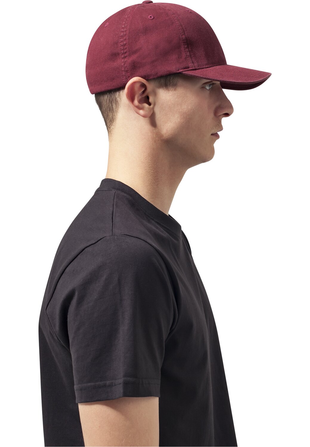 Dad Hat Garment Washed Cotton | MAXISCOOT maroon Flexfit